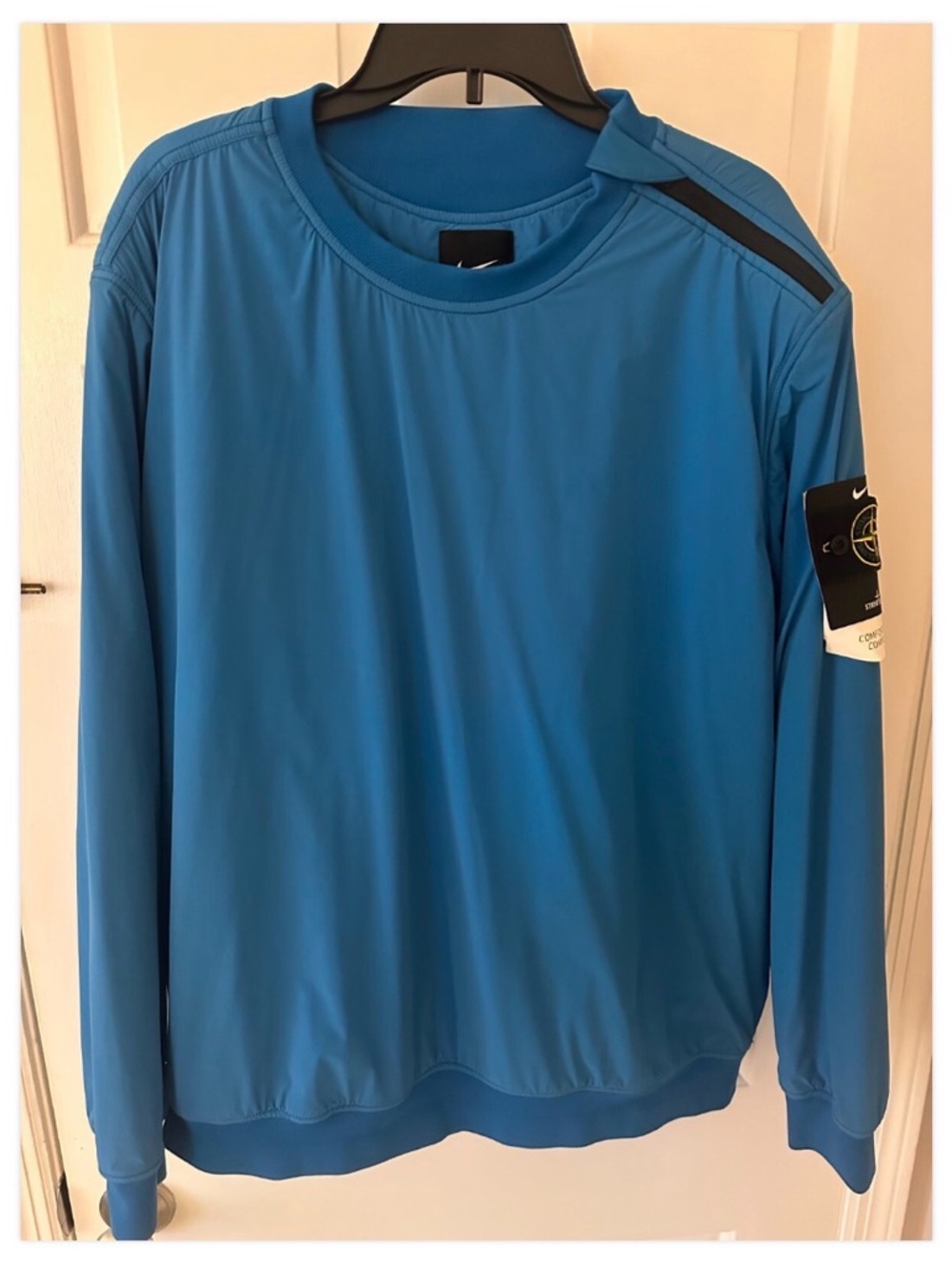 Stone Island x Nike Golf Blue Rare Long Sleeve Crew